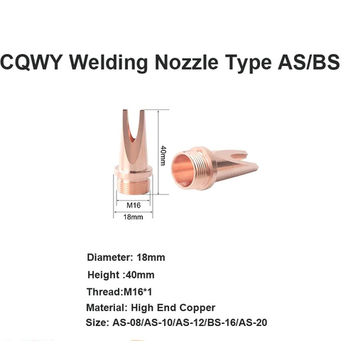 CQWY Kaynak Nozulu Tipi AS/BS
