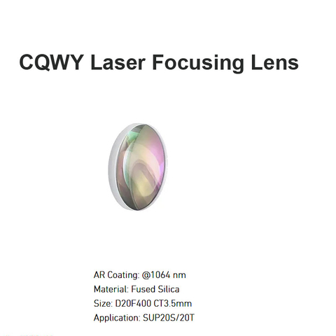 CQWY Lazer Odaklama Lensi D20 F400
