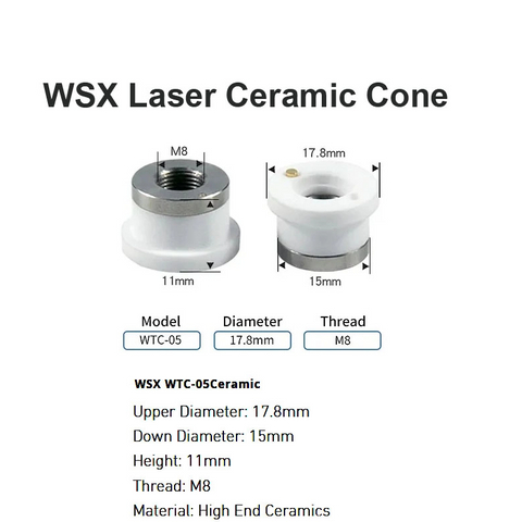WSX Lazer Seramik Koni D17.8mm